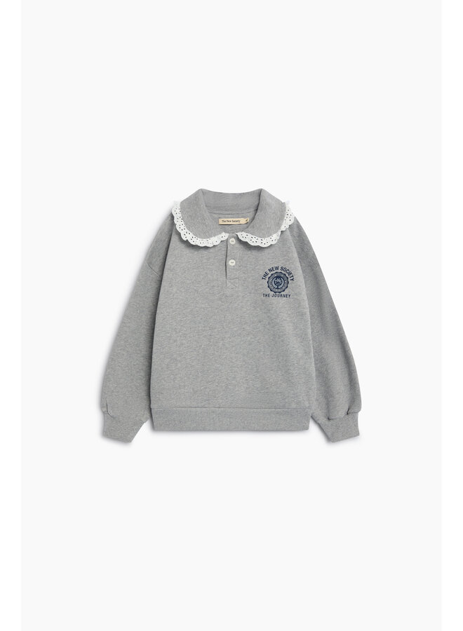 Ash polo - Mid grey melange