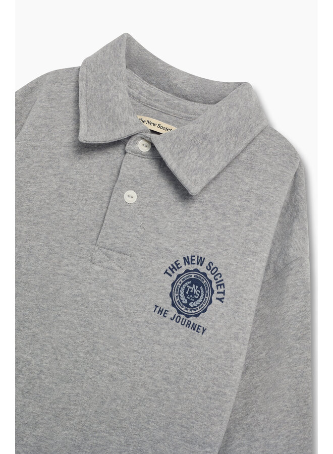 The New Society - Ash dress - Mid grey melange