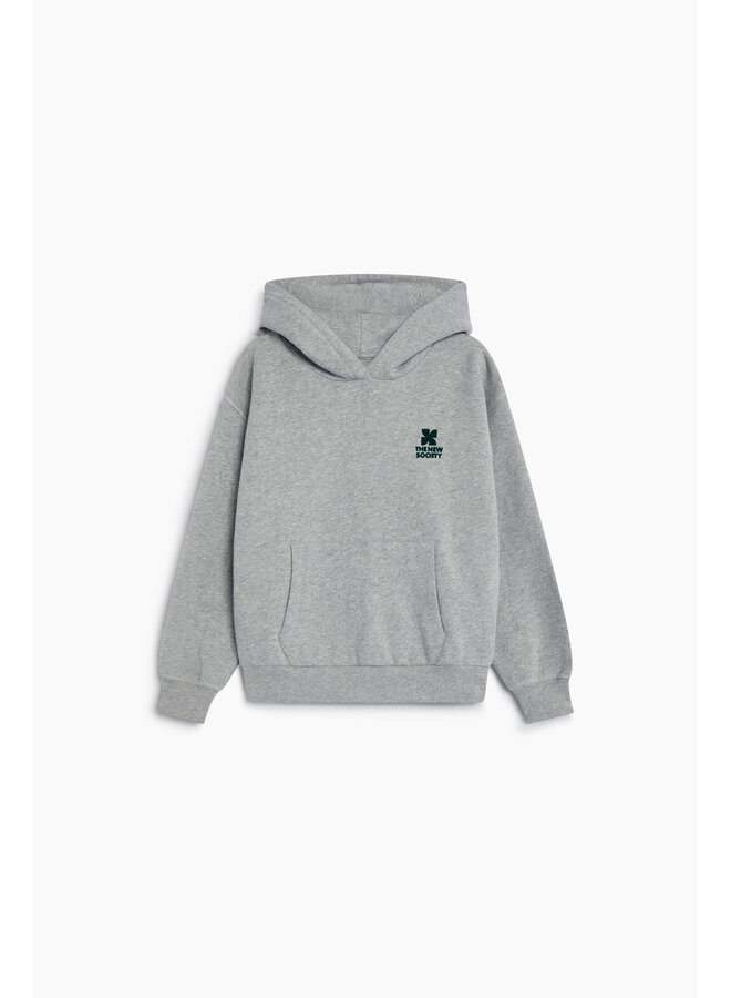 TNS logo hoodie - Mid grey melange