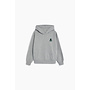 The New Society - TNS logo hoodie - Mid grey melange