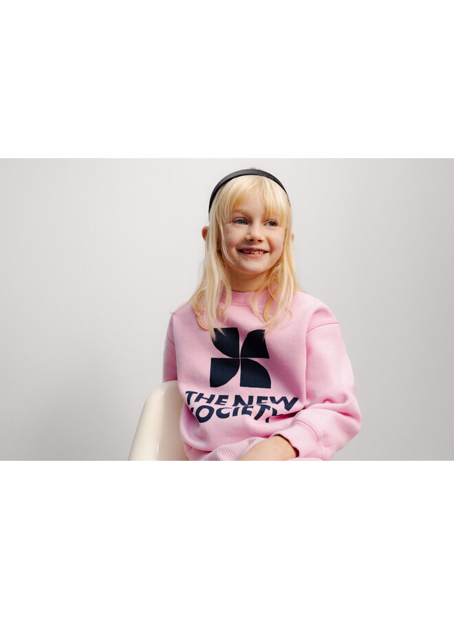 The New Society - TNS logo sweatshirt - Lilac chiffon