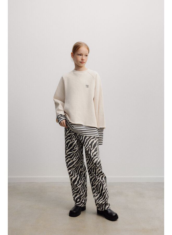 The New Society - Fog teen sweatshirt - Whisper white melange