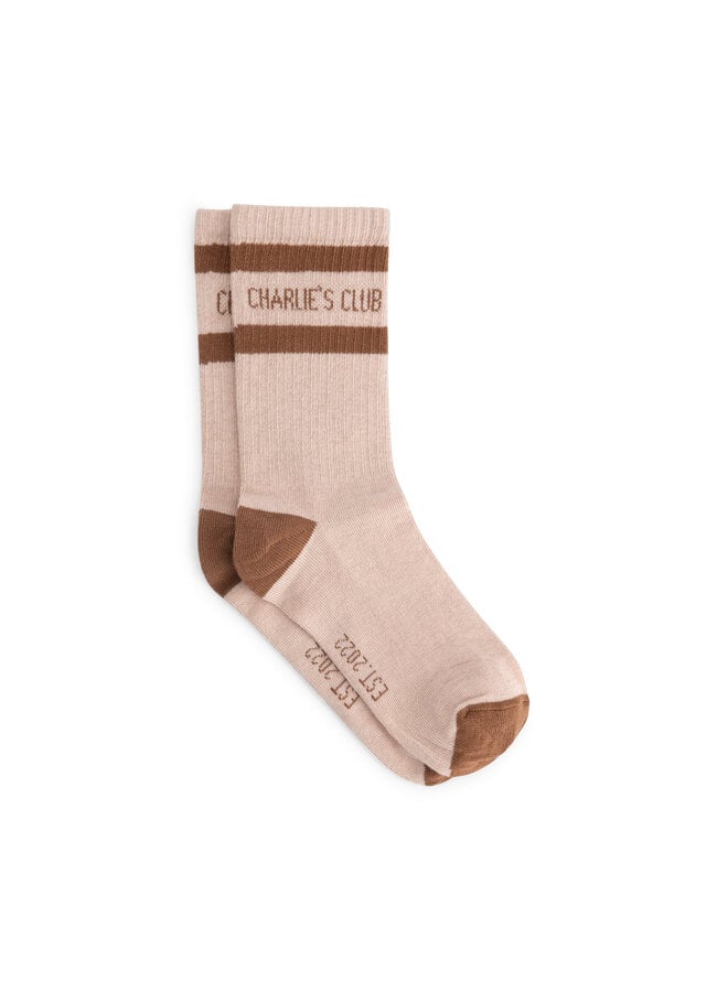 Charlie Petite - Luca socks - Smoke grey with brown