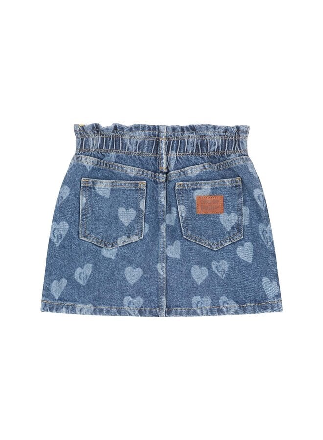 Charlie Petite - Jada skirt - Medium blue