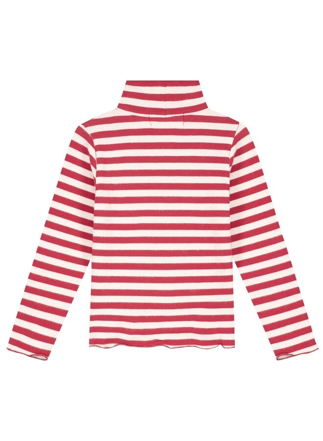 Charlie Petite - June longsleeve - Stripes bordeaux/ecru