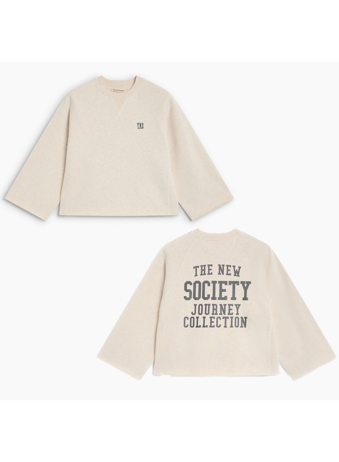 Fog teen sweatshirt - Whisper white melange