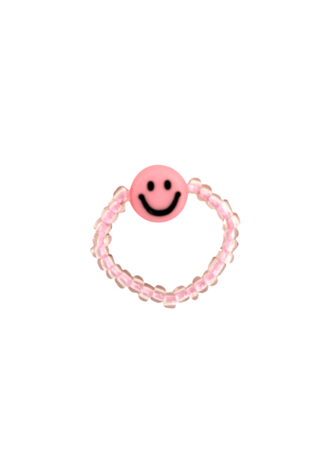 Ring - Roze smiley