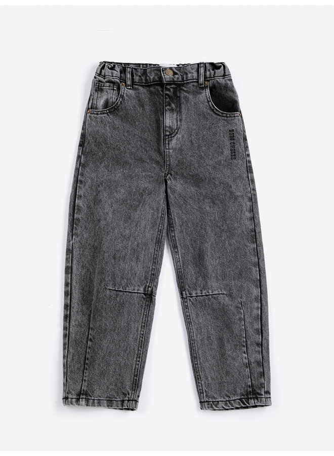 Beast tag denim pants - Black