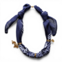 Feestbeest - Bandana ketting - Donkerblauw