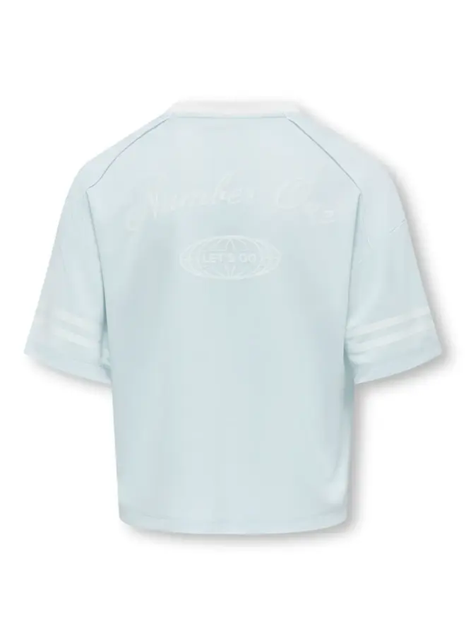 Kids Only - Laila o-neck sporty top - Ballad blue/Lets go