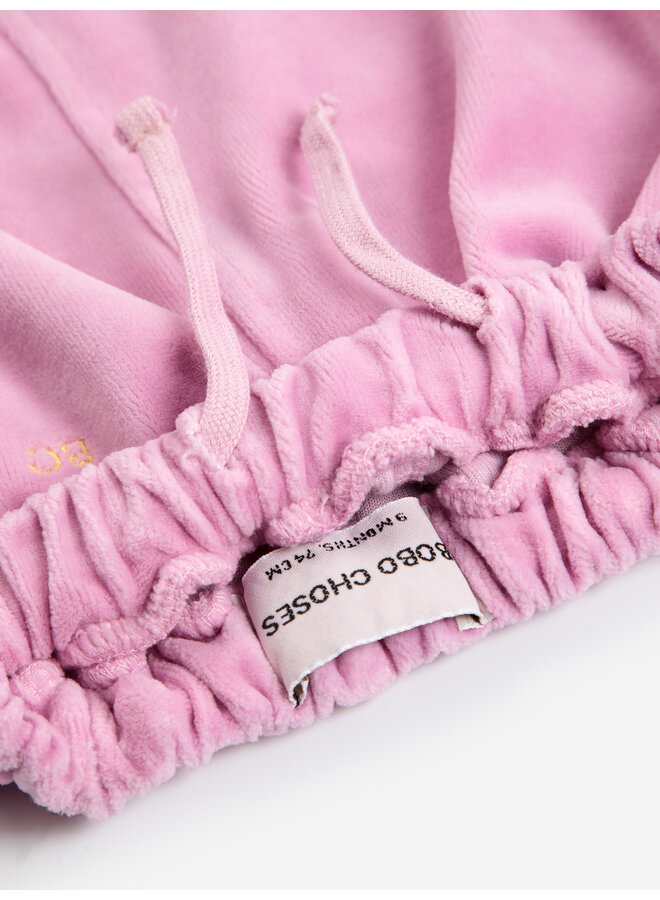 Bobo Choses - BC velvet jogging pants - Pink