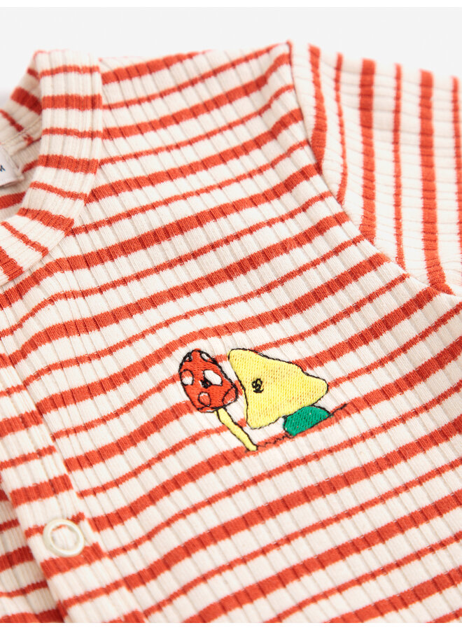 Bobo Choses - Mush monsters duo stripes overall - Offwhite