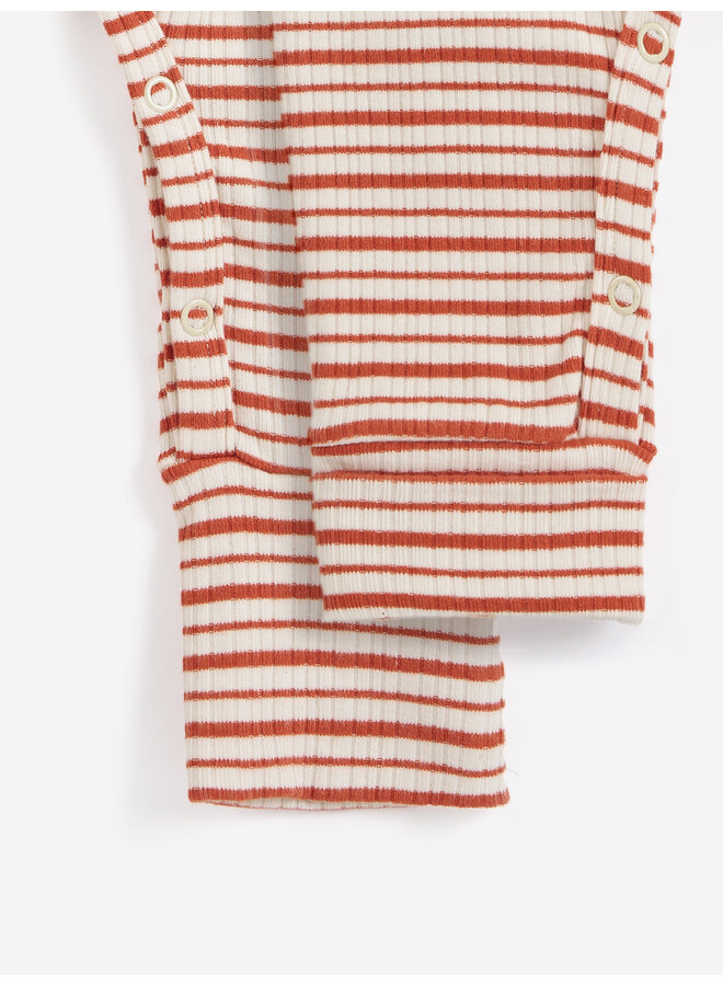 Bobo Choses - Mush monsters duo stripes overall - Offwhite