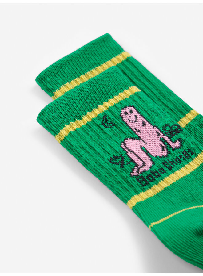 Bobo Choses - Long puff short socks - Green