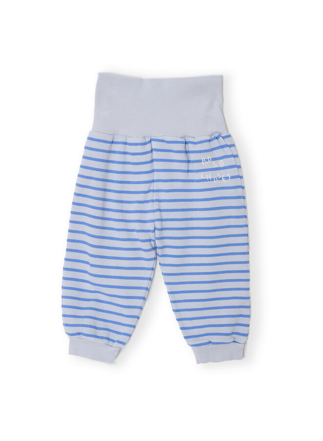 Bobo Choses - Bobo Choses stripes jogging pants - Light heather grey/Blue