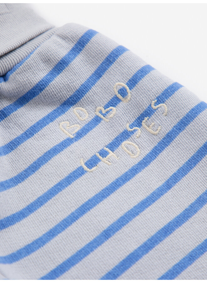 Bobo Choses - Bobo Choses stripes jogging pants - Light heather grey/Blue