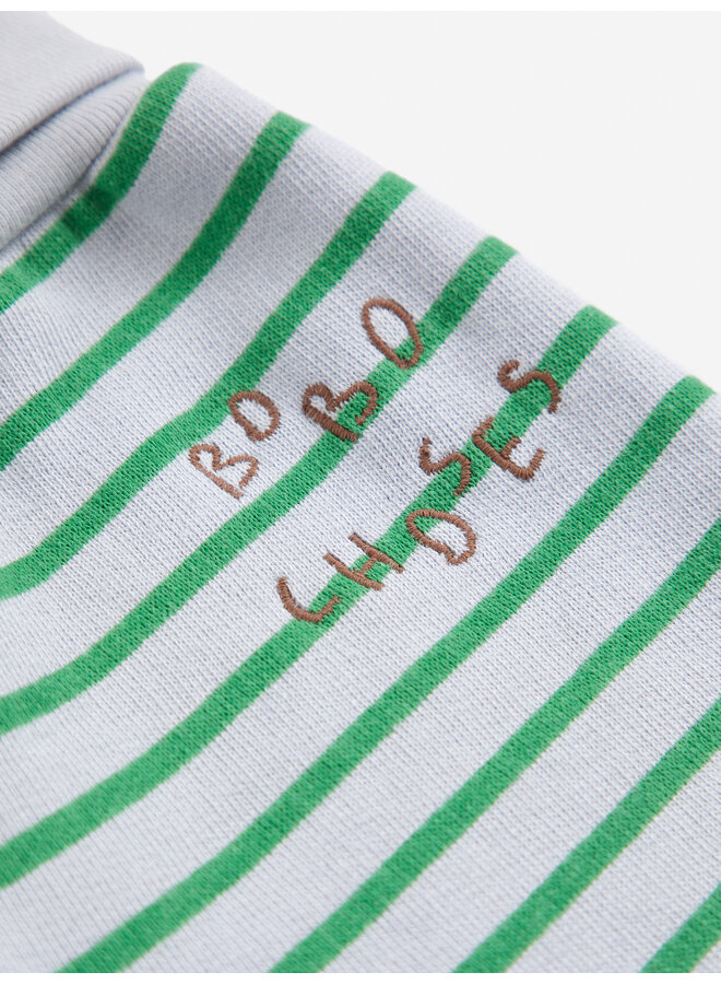 Bobo Choses - Bobo Choses stripes jogging pants - Light heather grey/Green