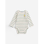 Bobo Choses - Mush monster stripes body - Offwhite/Green