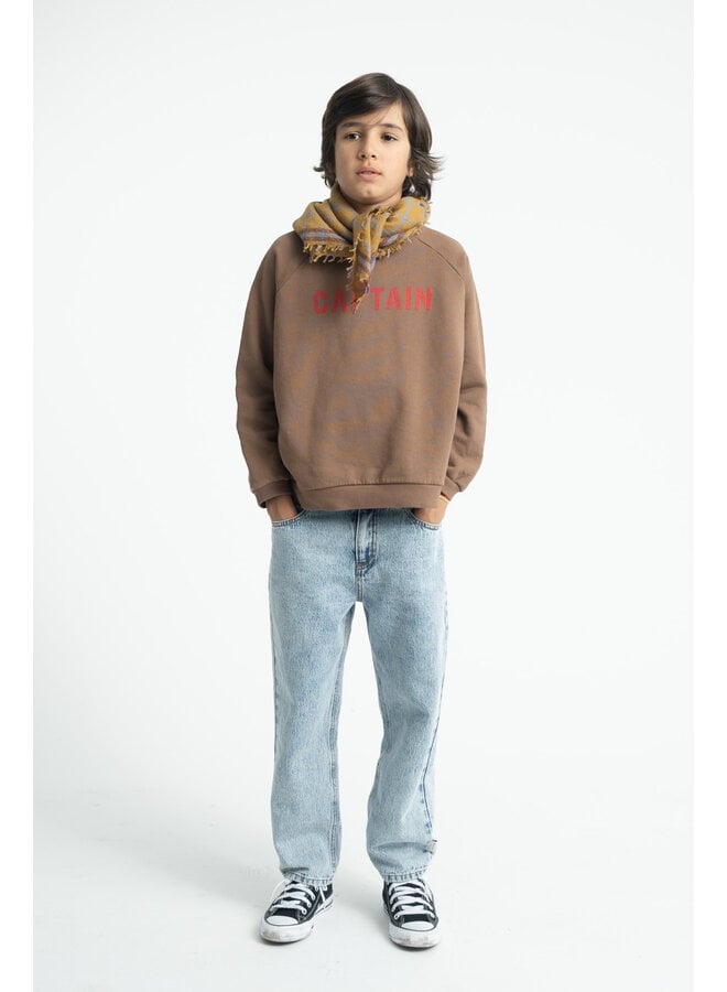 Piupiuchick - Unisex trousers - Fadded light blue denim