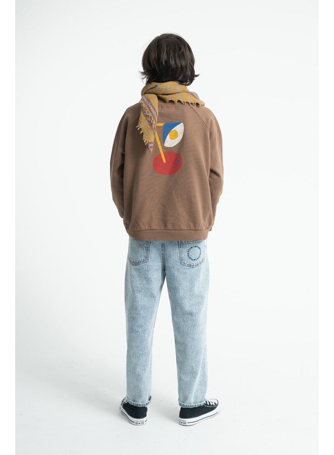 Piupiuchick - Unisex trousers - Fadded light blue denim