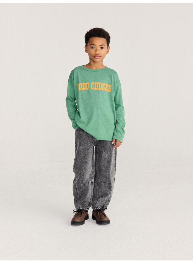 Bobo Choses - Beast tag denim pants - Black