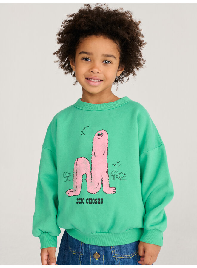 Bobo Choses - Long puff sweatshirt - Green