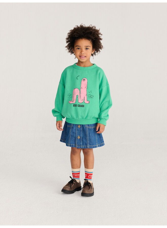 Bobo Choses - Long puff sweatshirt - Green
