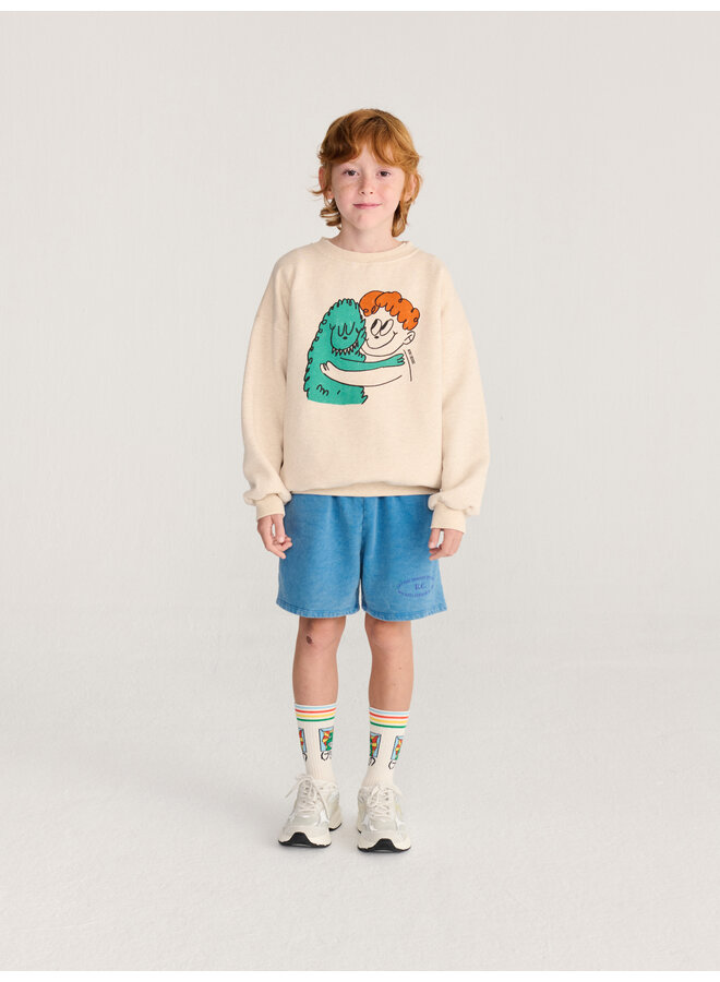Bobo Choses - Hug hairy monster sweatshirt - Beige