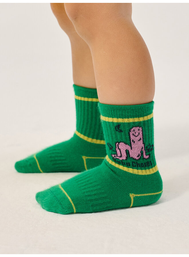 Bobo Choses - Long puff short socks - Green