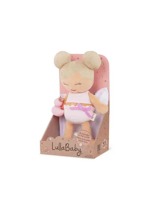 Plush girl bath doll & accessory - Blonde hair