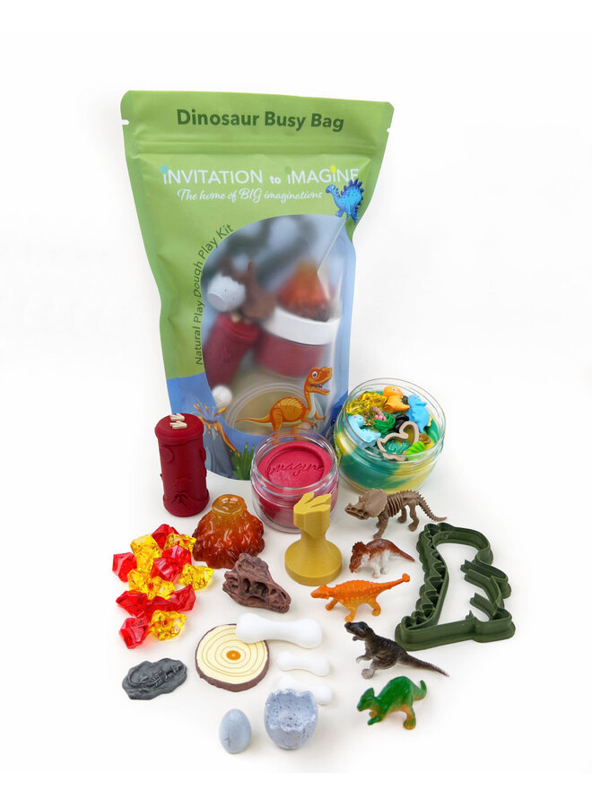 Invitation to imagine - Dinosaur busy bag