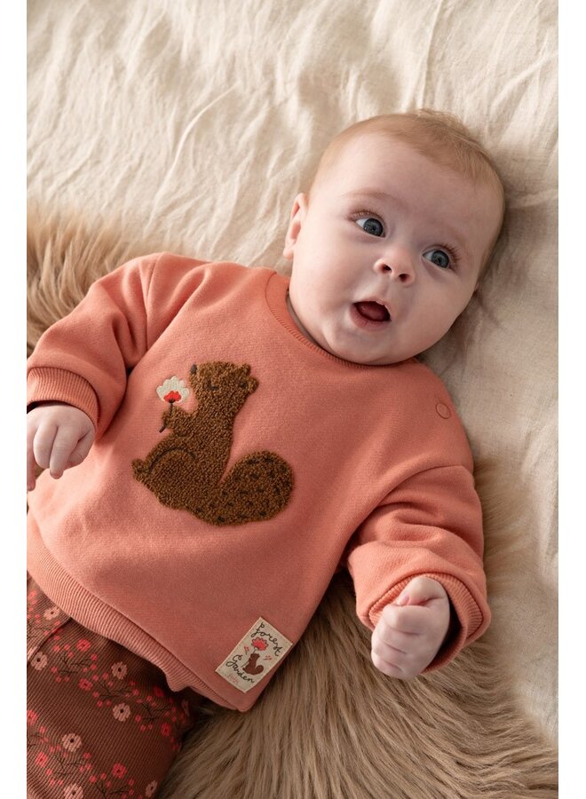 Feetje - Sweater oversized - Forest garden - Roze