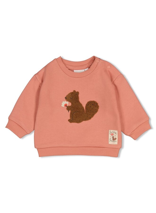 Feetje - Sweater oversized - Forest garden - Roze