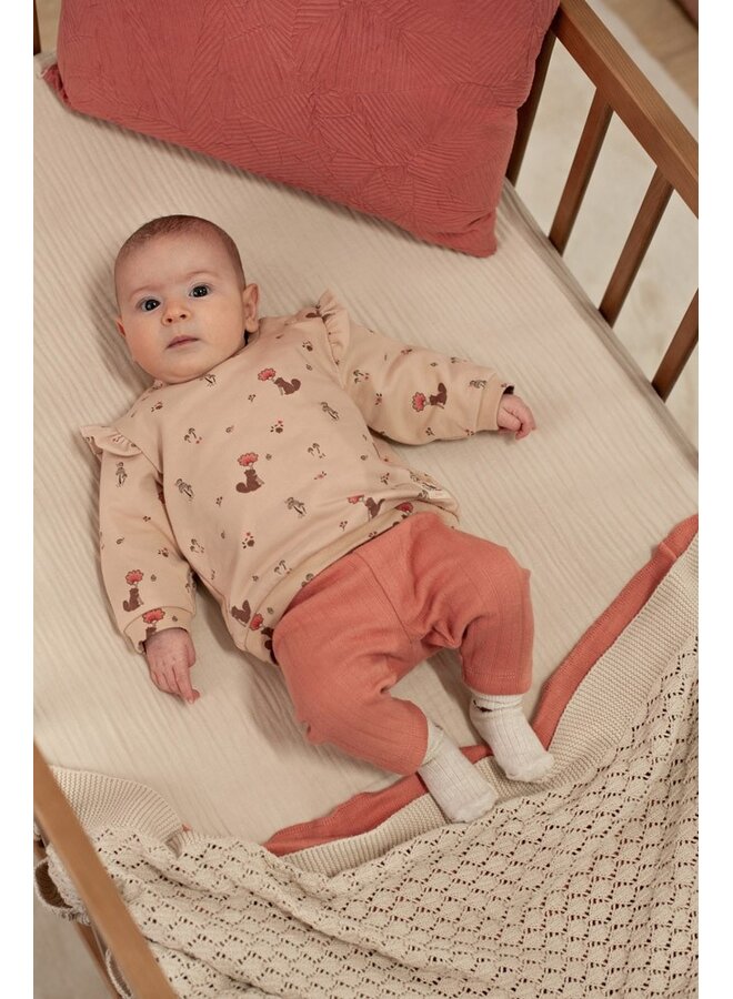 Feetje - Sweater AOP relaxed fit - Forest garden - Zand