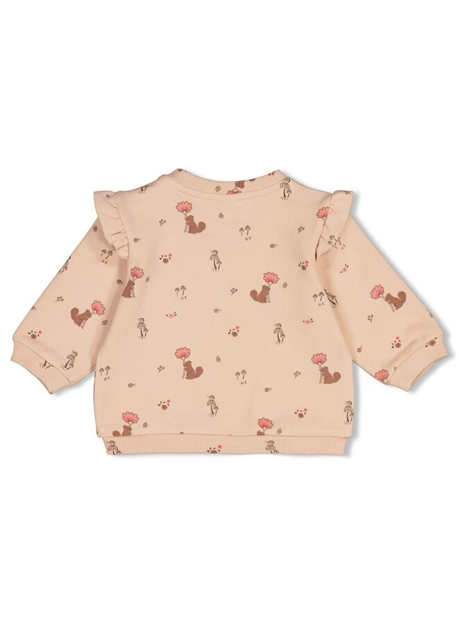 Feetje - Sweater AOP relaxed fit - Forest garden - Zand