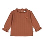 Feetje - Longsleeve pointelle rib - Forest garden - Bruin