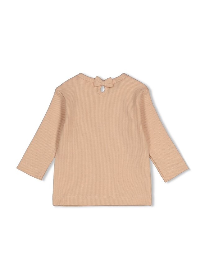 Feetje - Longsleeve rib - Forest garden - Zand