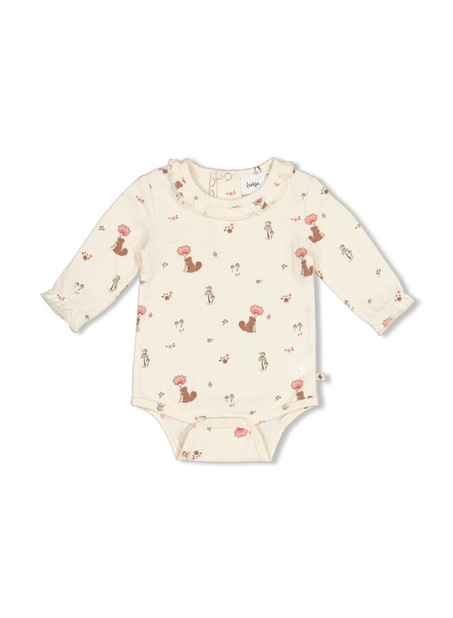 Feetje - Romper AOP - Forest garden - Offwhite