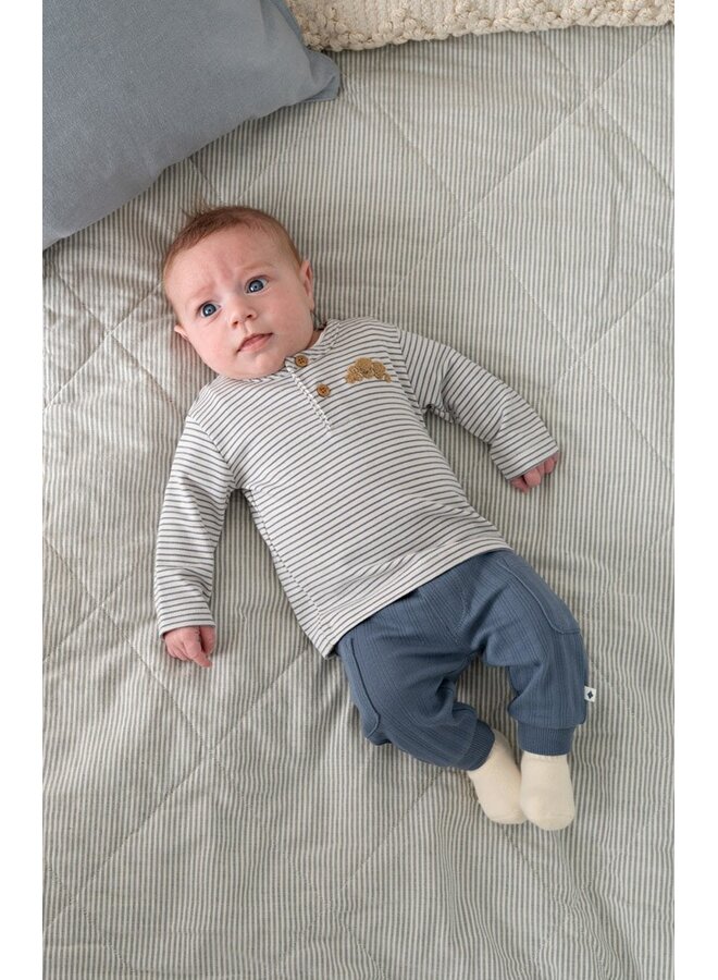 Feetje - Broek rib - Breakfast buddy - Blauw