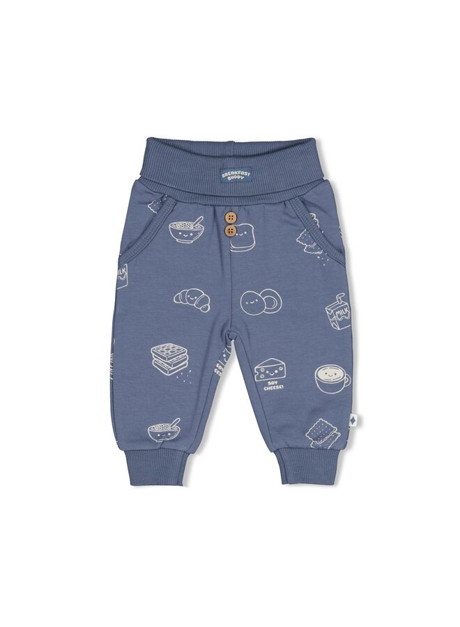 Feetje - Broek AOP - Breakfast buddy - Blauw