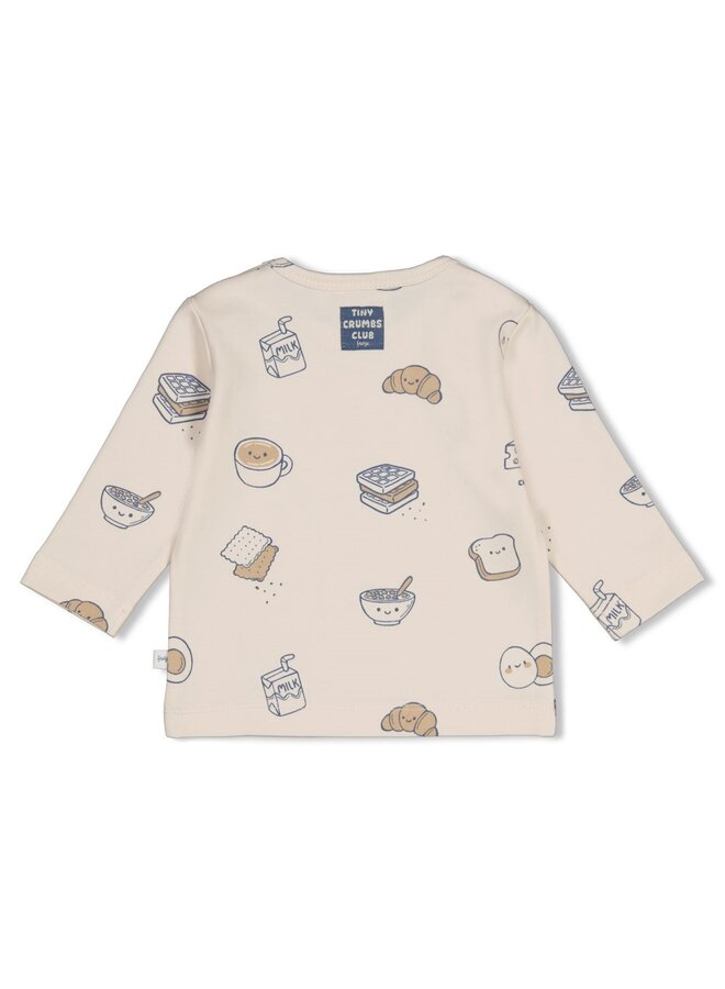 Feetje - Longsleeve AOP - Breakfast buddy - Creme