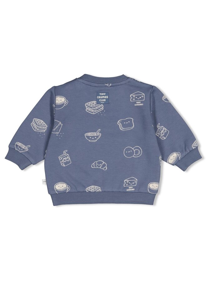 Feetje - Sweater AOP - Breakfast buddy - Blauw
