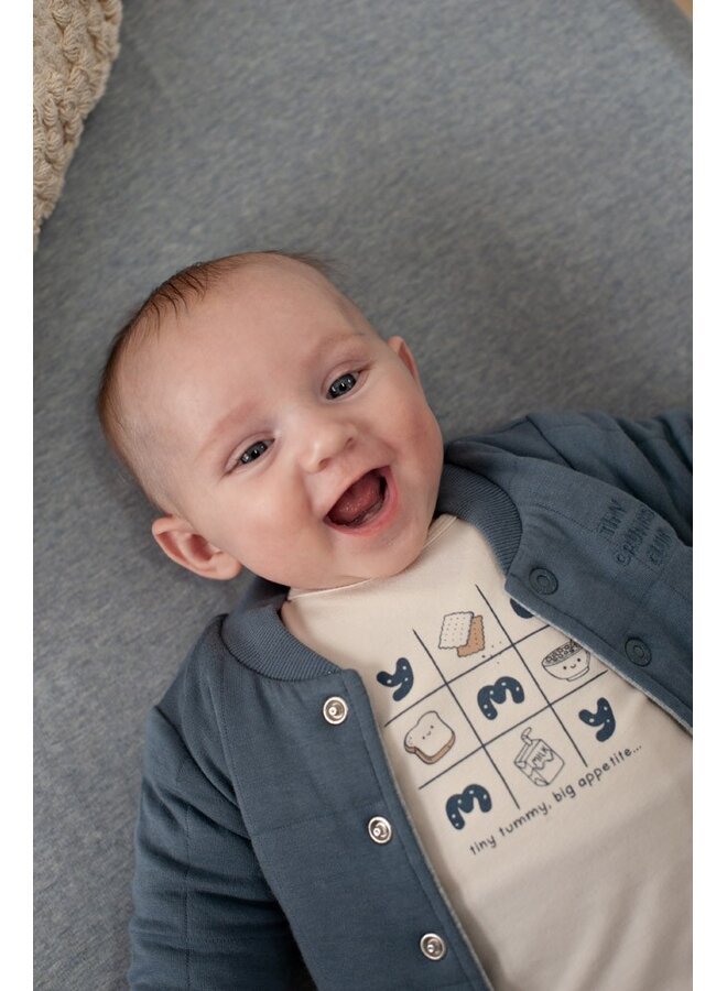 Feetje - Omkeerbaar bomberjack - Breakfast buddy - Blauw
