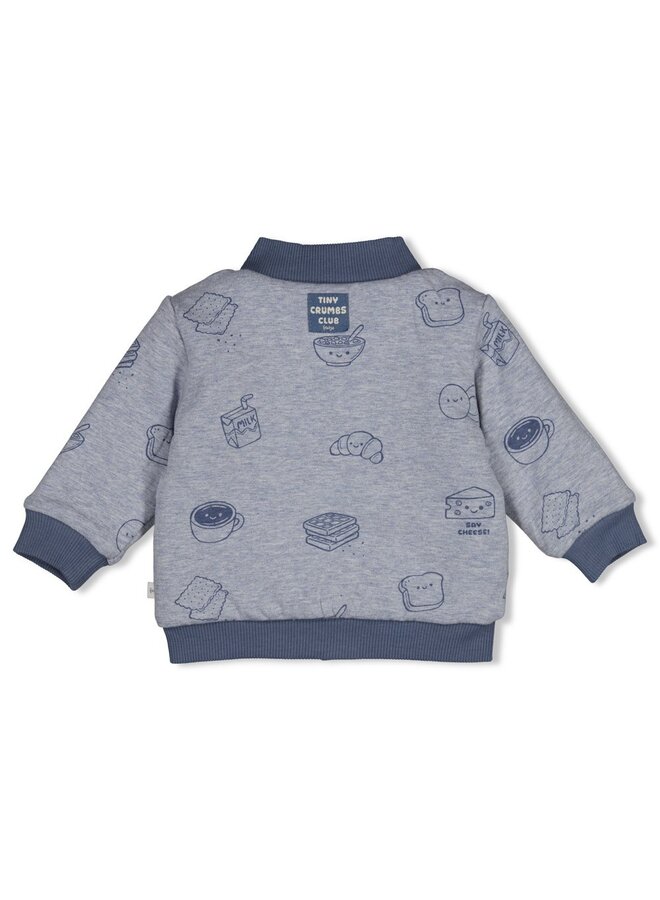Feetje - Omkeerbaar bomberjack - Breakfast buddy - Blauw