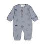 Feetje - Pak rib AOP - Breakfast buddy - Blauw melange