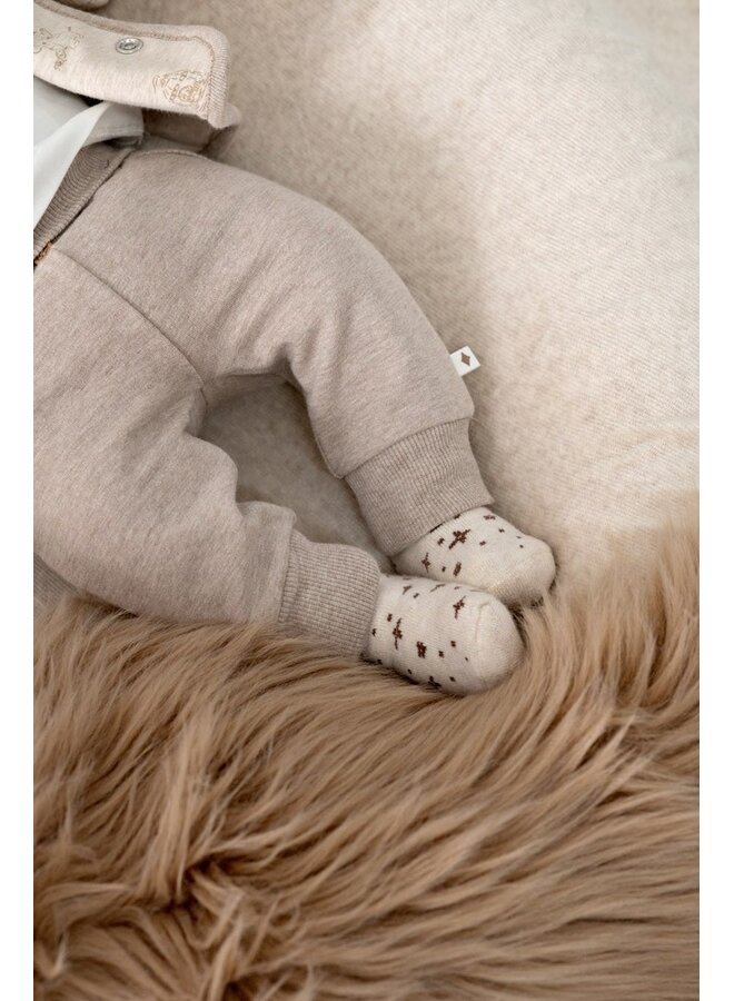 Feetje - Sokken - The cuddle company - Offwhite melange