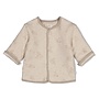 Feetje - Omkeerbaar jasje velours rib - The cuddle company - Taupe melange