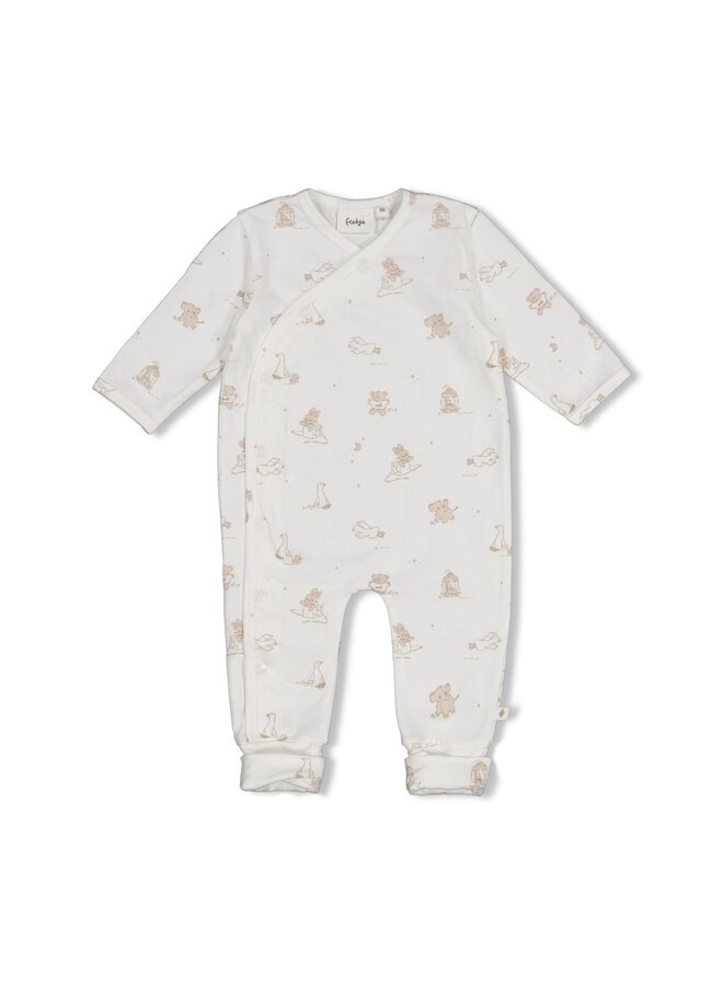 Feetje - Pak omslagvoet AOP - The cuddle company - Offwhite