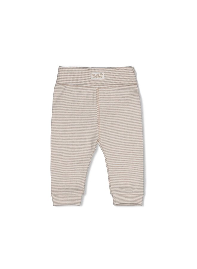 Broek streep - The cuddle company - Bruin melange