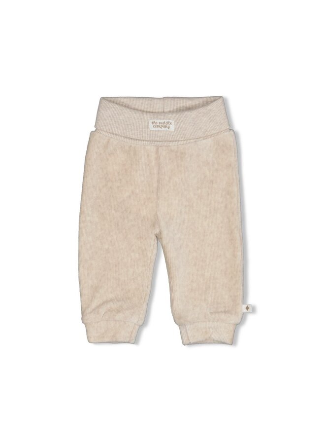 Broek velours rib - The cuddle company - Taupe melange